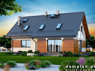 Wizualizacja domu jednorodzinnego Amorina