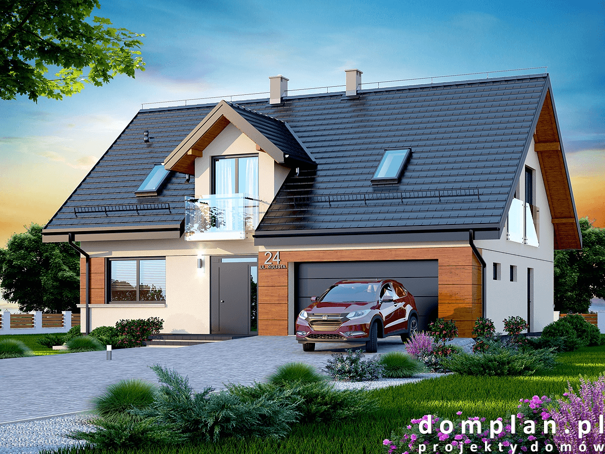 Wizualizacja domu jednorodzinnego Amorina