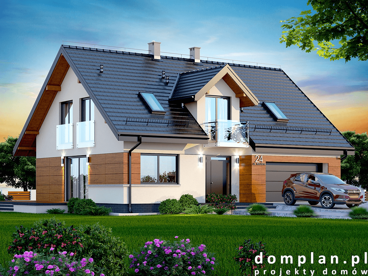 Wizualizacja domu jednorodzinnego Amorina