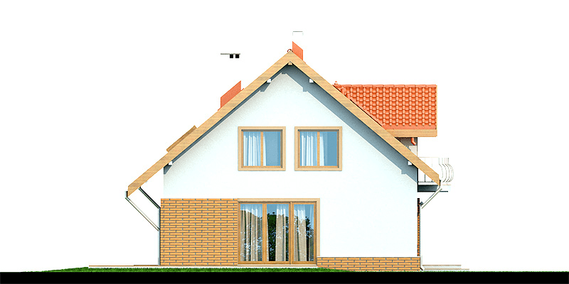 Elewacja boczna domu Armanda