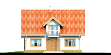 Elewacja frontowa domu Armanda