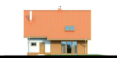 Elewacja ogrodowa domu Armanda