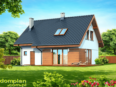 Wizualizacja domu jednorodzinnego Armanda mała bis