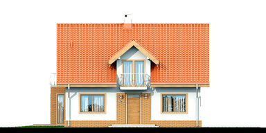 Elewacja frontowa domu Belinda (Armanda z wykuszem)