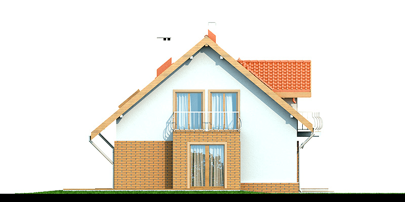 Elewacja boczna domu Belinda (Armanda z wykuszem)