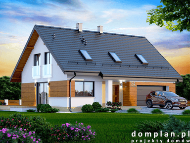 Wizualizacja domu jednorodzinnego Darlena mała