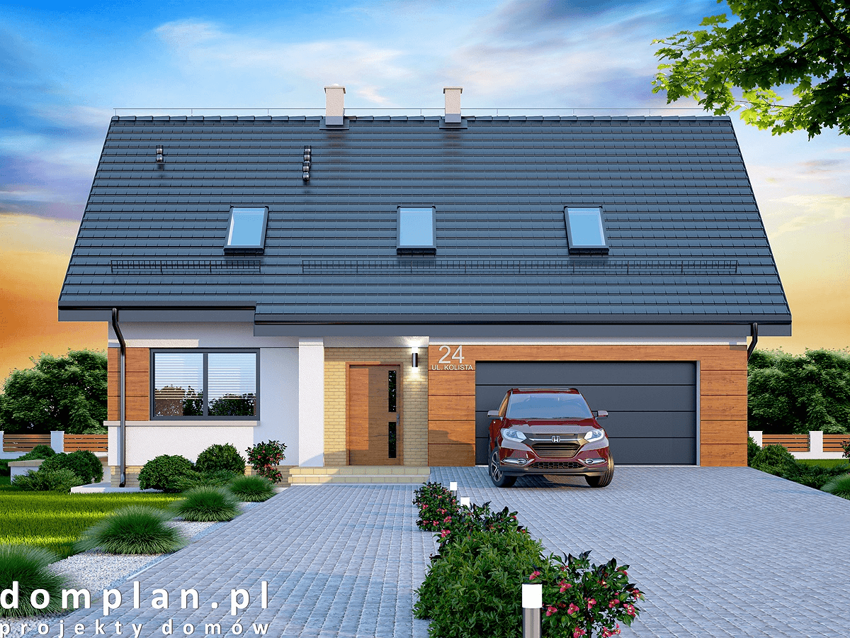 Wizualizacja domu jednorodzinnego Darlena mała