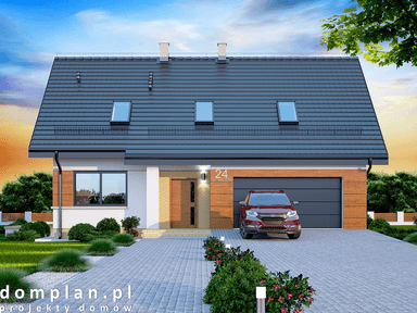 Wizualizacja domu jednorodzinnego Darlena mała