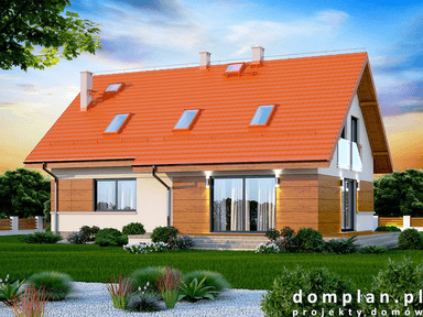 Wizualizacja domu jednorodzinnego Darlena mała