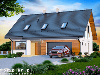 Wizualizacja domu jednorodzinnego Darlena mała