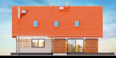 Elewacja ogrodowa domu Darlena XL