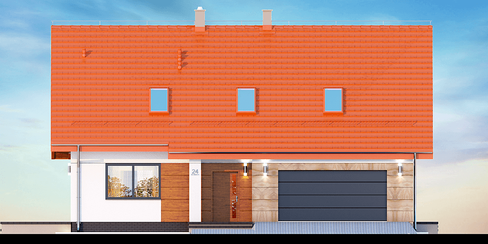 Elewacja frontowa domu Darlena XL