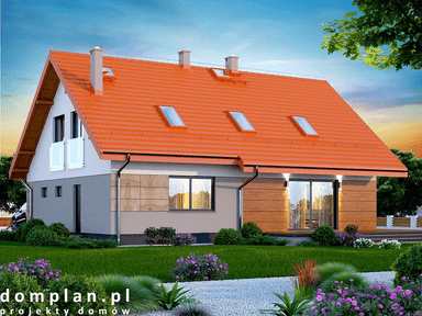 Wizualizacja domu jednorodzinnego Darlena XL