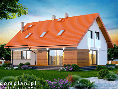 Wizualizacja domu jednorodzinnego Darlena XL