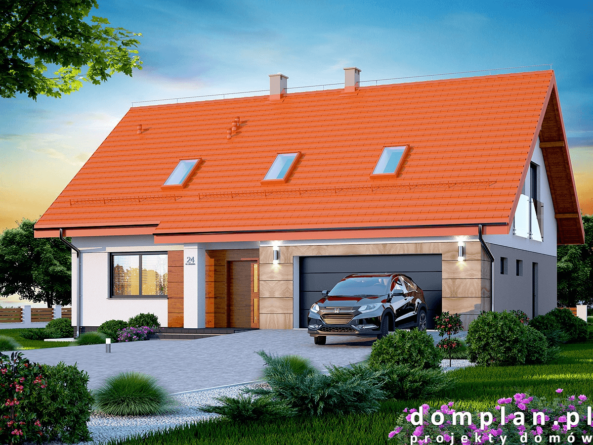 Wizualizacja domu jednorodzinnego Darlena XL