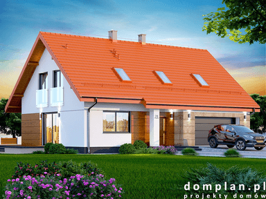 Wizualizacja domu jednorodzinnego Darlena XL