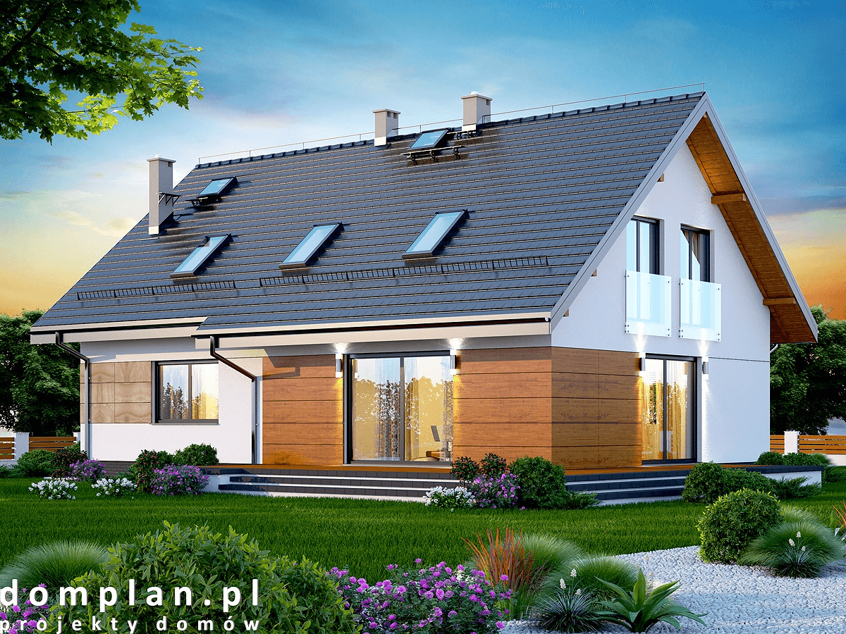 Wizualizacja domu jednorodzinnego Darlena XL