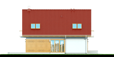 Elewacja boczna domu Diona