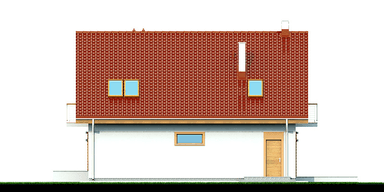 Elewacja boczna domu Diona