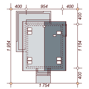 Usytuowanie domu Diona na działce