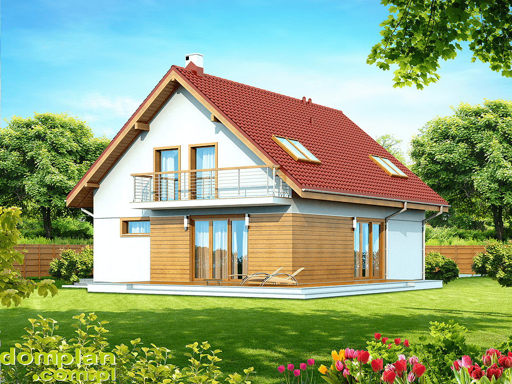 Wizualizacja domu jednorodzinnego Diona