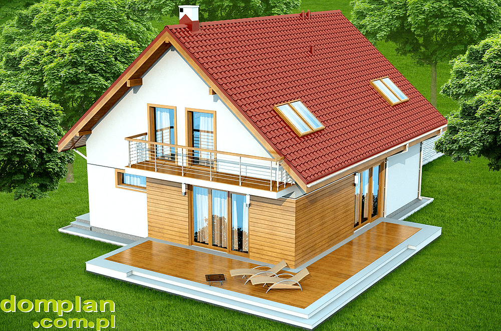 Wizualizacja domu jednorodzinnego Diona