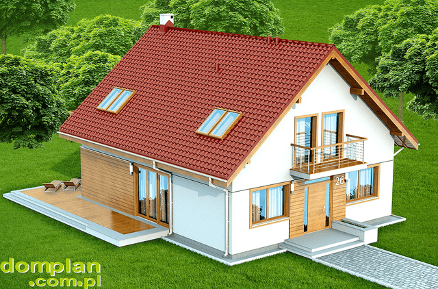 Wizualizacja domu jednorodzinnego Diona