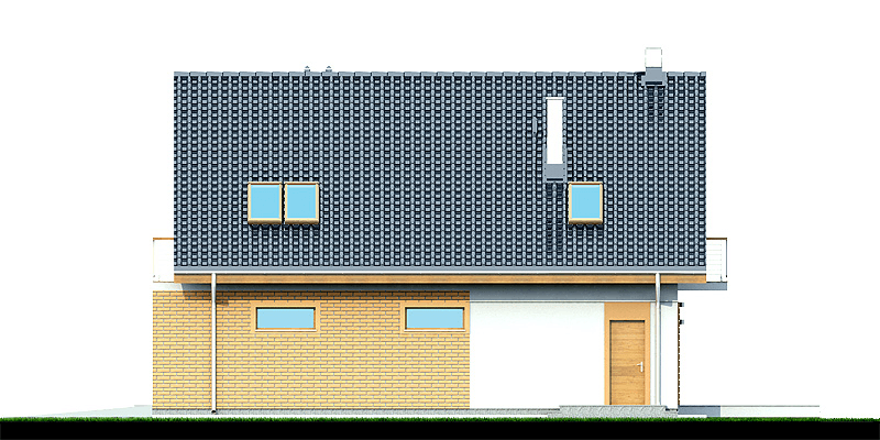 Elewacja boczna domu Diona Bis