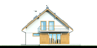 Elewacja ogrodowa domu Diona Bis