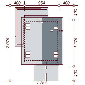Usytuowanie domu Diona Bis na działce