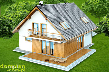 Wizualizacja domu jednorodzinnego Diona Bis