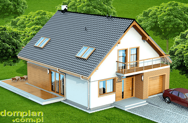 Wizualizacja domu jednorodzinnego Diona Bis