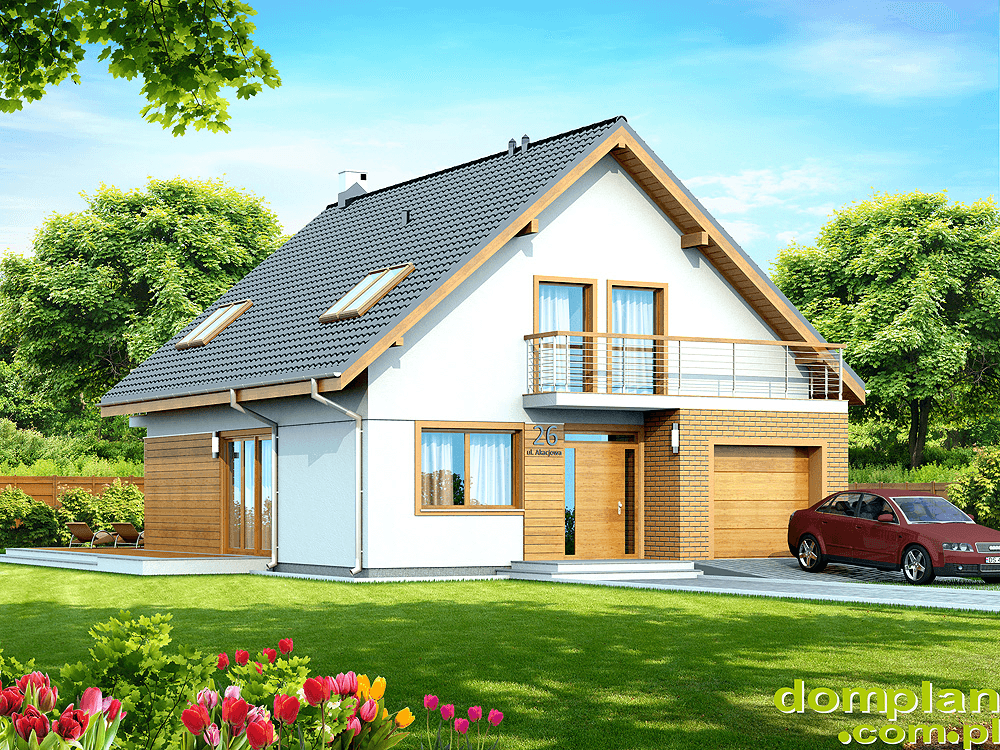 Wizualizacja domu jednorodzinnego Diona Bis