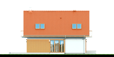 Elewacja boczna domu Diona Mała