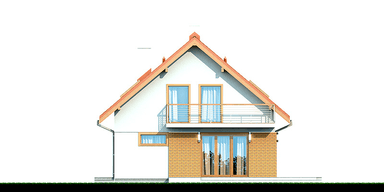 Elewacja ogrodowa domu Diona Mała