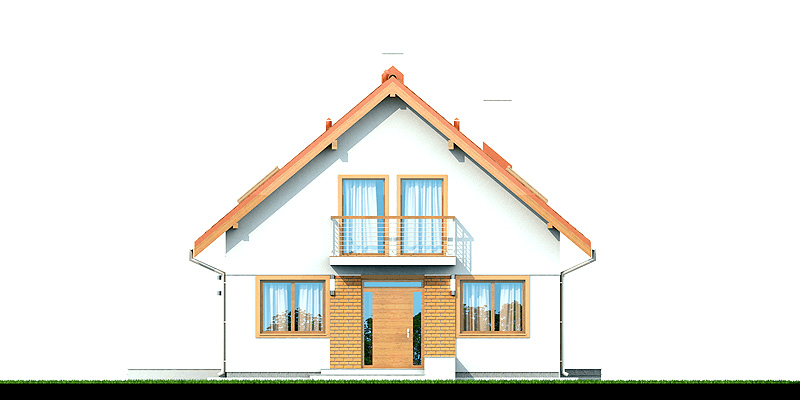 Elewacja frontowa domu Diona Mała