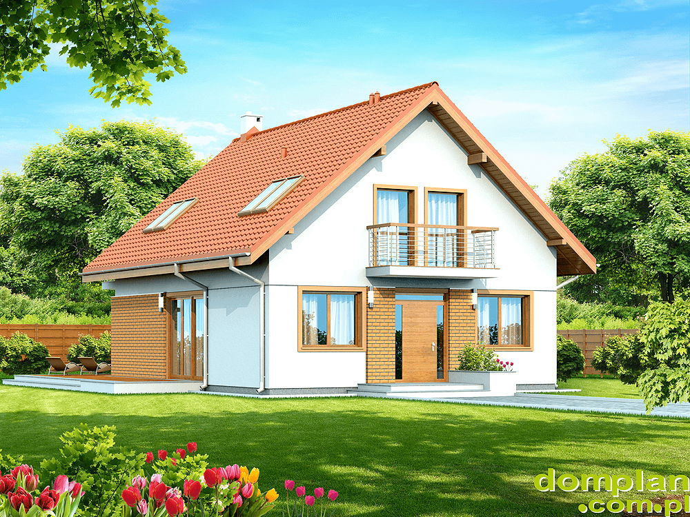 Wizualizacja domu jednorodzinnego Diona Mała