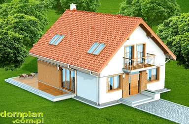 Wizualizacja domu jednorodzinnego Diona Mała