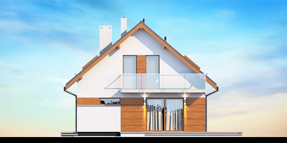 Elewacja ogrodowa domu Diona Mała bis