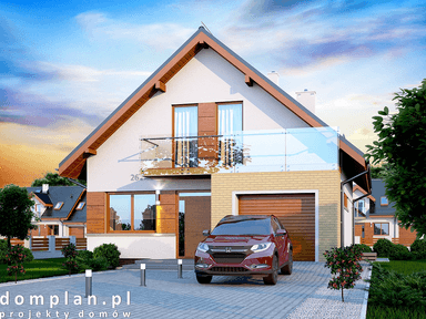 Wizualizacja domu jednorodzinnego Diona Mała bis