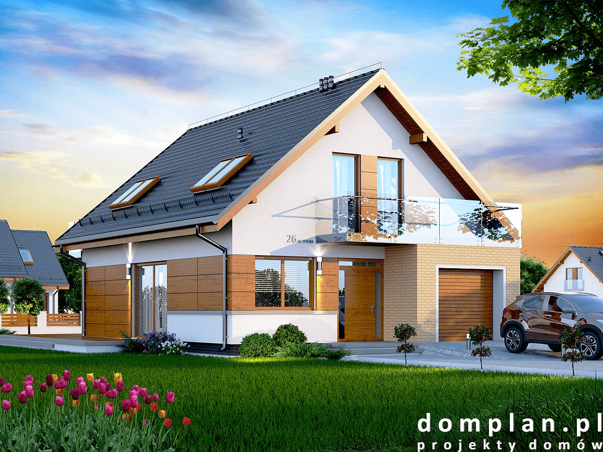 Wizualizacja domu jednorodzinnego Diona Mała bis
