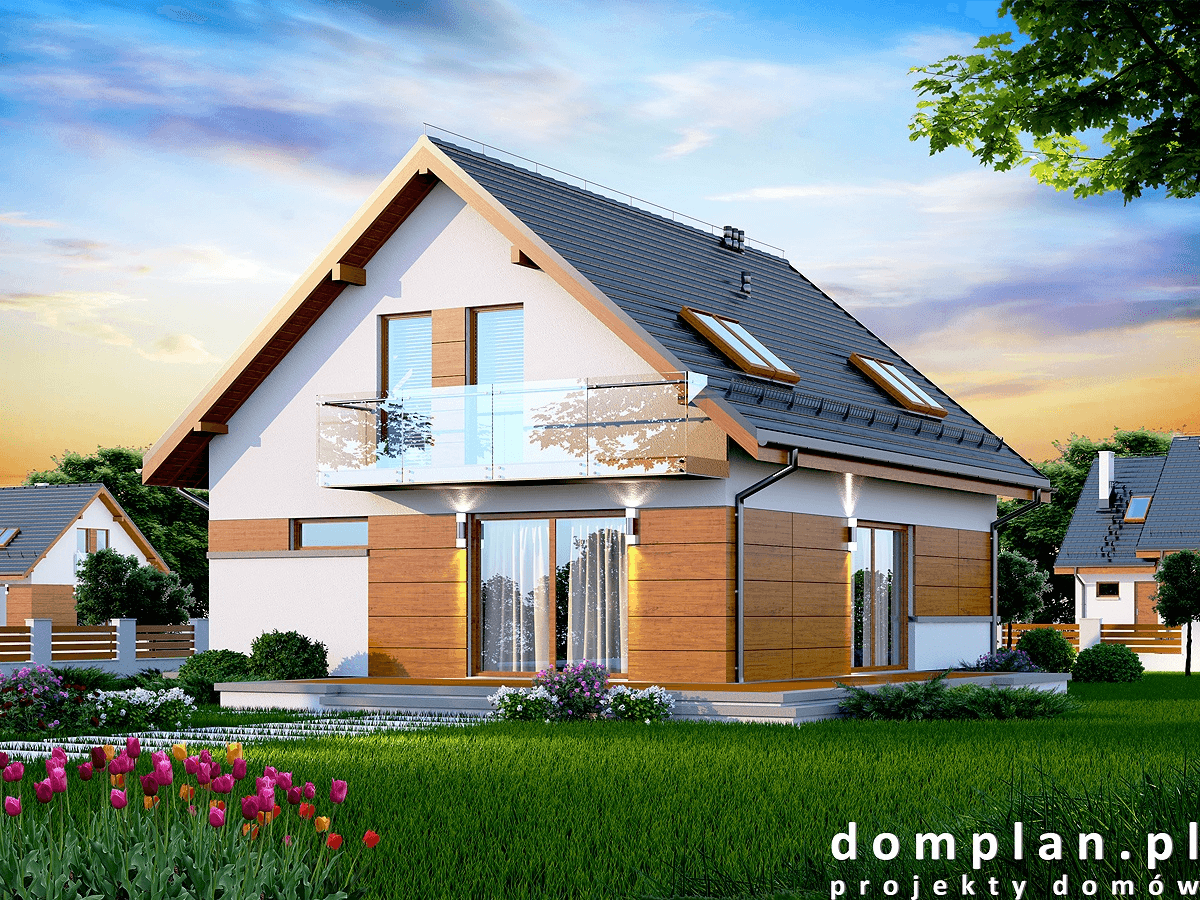 Wizualizacja domu jednorodzinnego Diona Mała bis