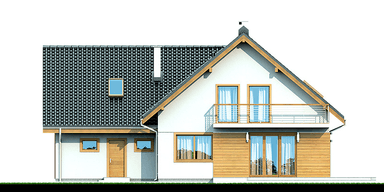 Elewacja ogrodowa domu Galilea 2M