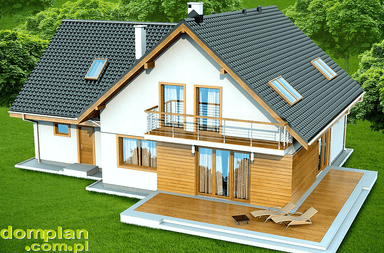 Wizualizacja domu jednorodzinnego Galilea 2M