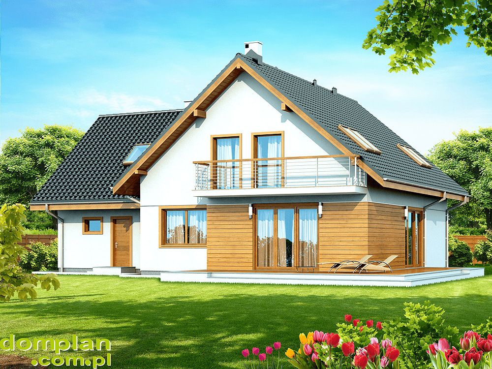 Wizualizacja domu jednorodzinnego Galilea 2M