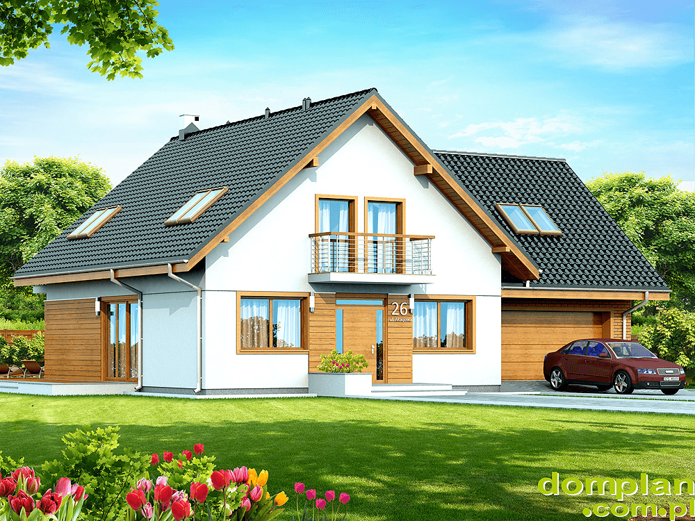 Wizualizacja domu jednorodzinnego Galilea 2M