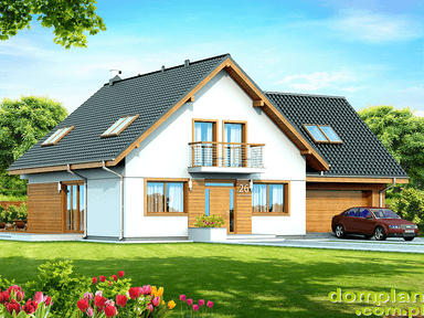 Wizualizacja domu jednorodzinnego Galilea 2M