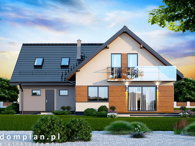 Wizualizacja domu jednorodzinnego Galilea Bis 2M