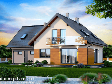 Wizualizacja domu jednorodzinnego Galilea Bis 2M