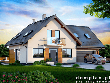 Wizualizacja domu jednorodzinnego Galilea Bis 2M